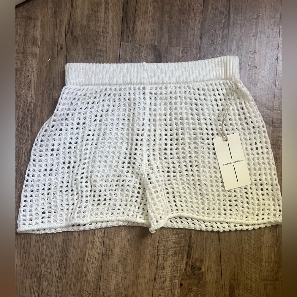 Knit shorts swimsuit cover up! Size XS